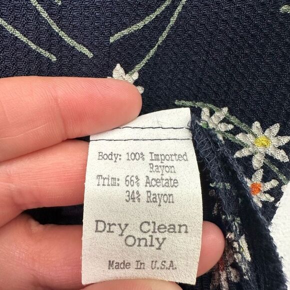 Sara Campbell Vintage Talbots Women’s All Over Floral Button Front Collared Maxi - Picture 5 of 9